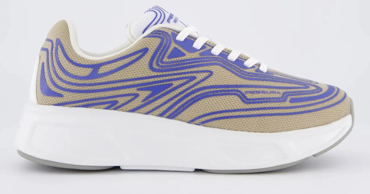 Zapatos unisex fessura wmns runflex 01 lienzo tierra/tinta blanca/humo gris 43