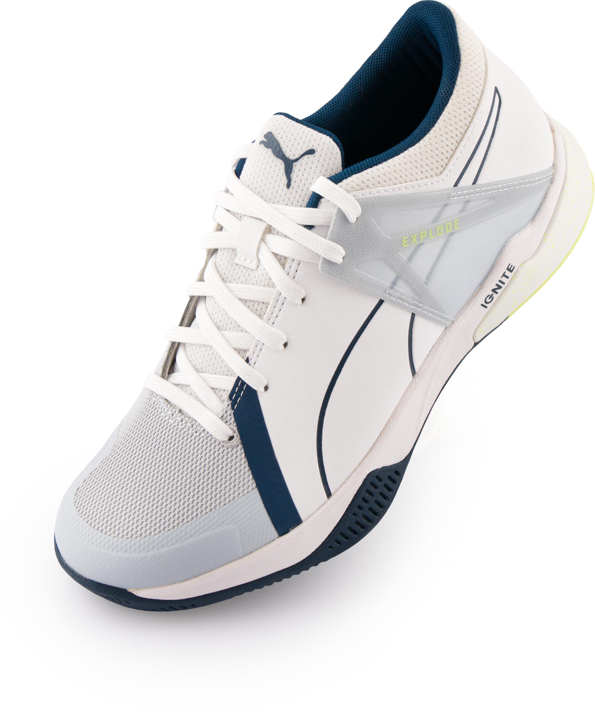 Puma Unisex Sneakers Xbrid 2 Wit/Grijs-Geel Maat 41
