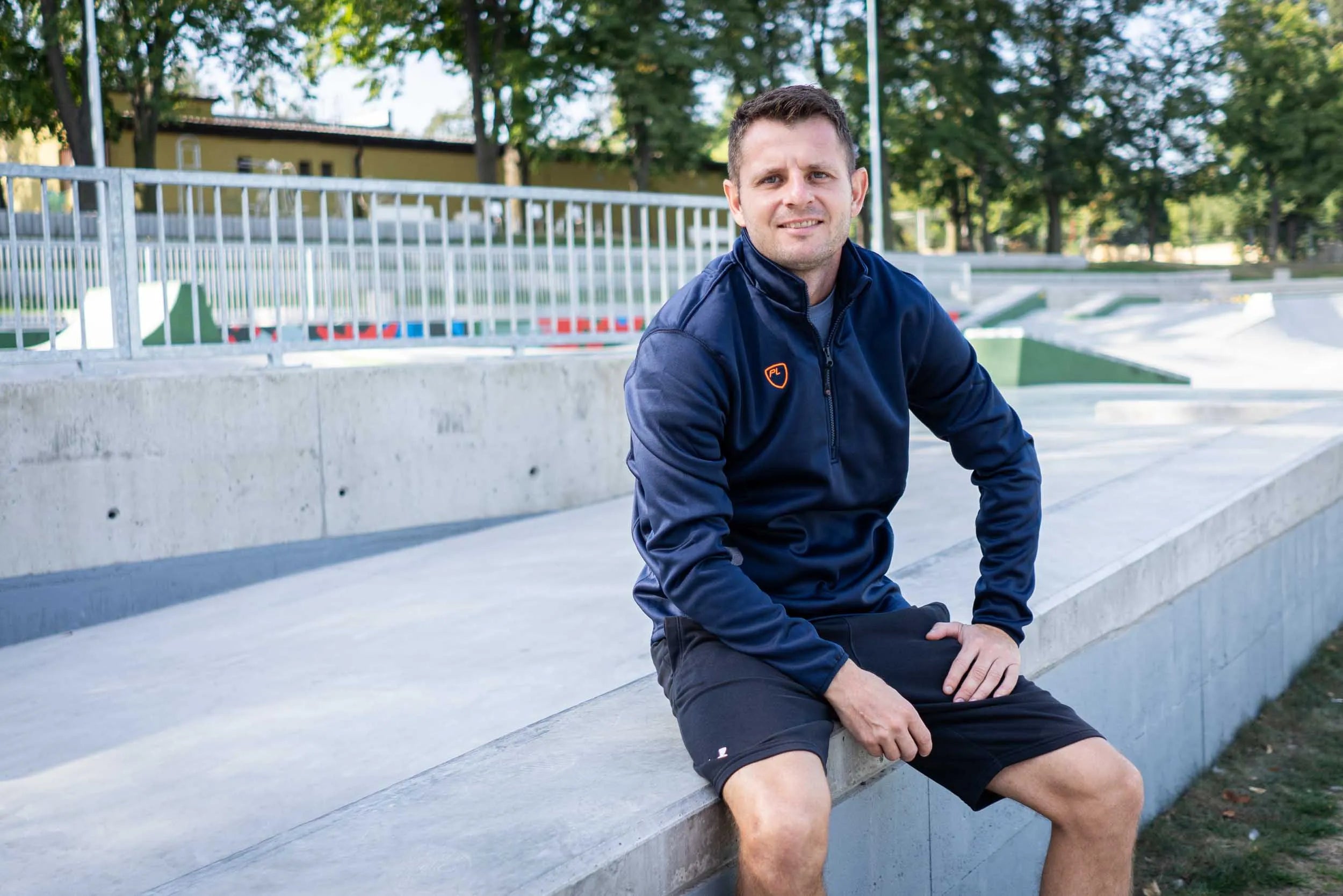 Mænd 1/4 ZIP Midlayer Navy - Åndbar og varm sweatshirt