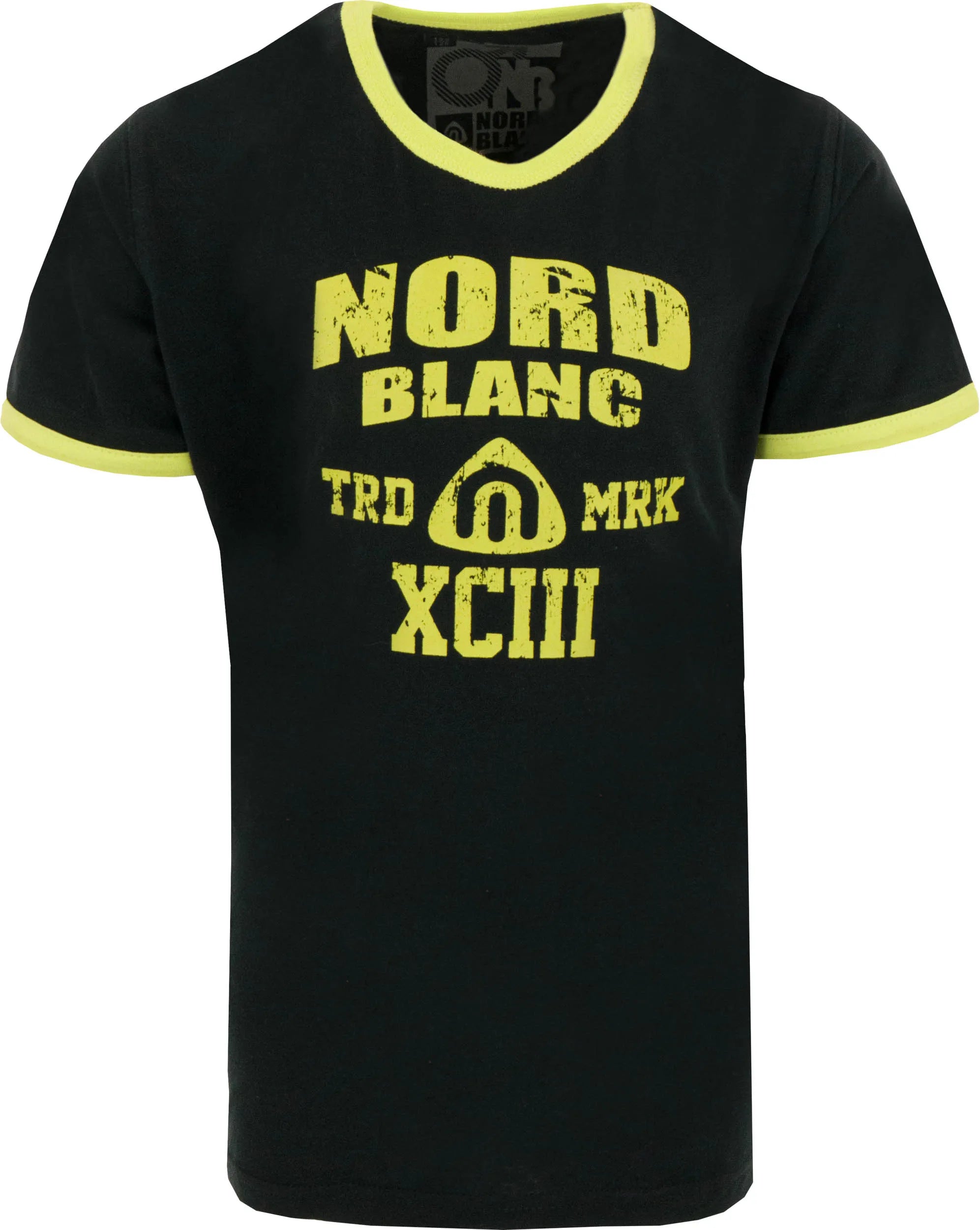La camiseta Nordblanc Kinder se reunió con Korte Mouwen Zwart 122-128