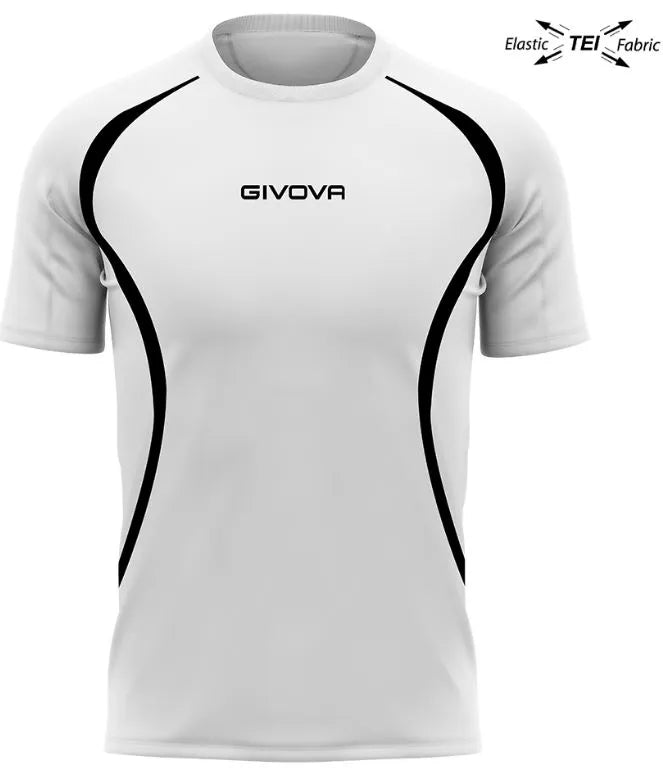 Kørsel af t-shirt unisex givova, der kører hvid-sort m