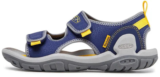 Keen jr knotch creek ot blue depts-yellow junior shoes blue 39