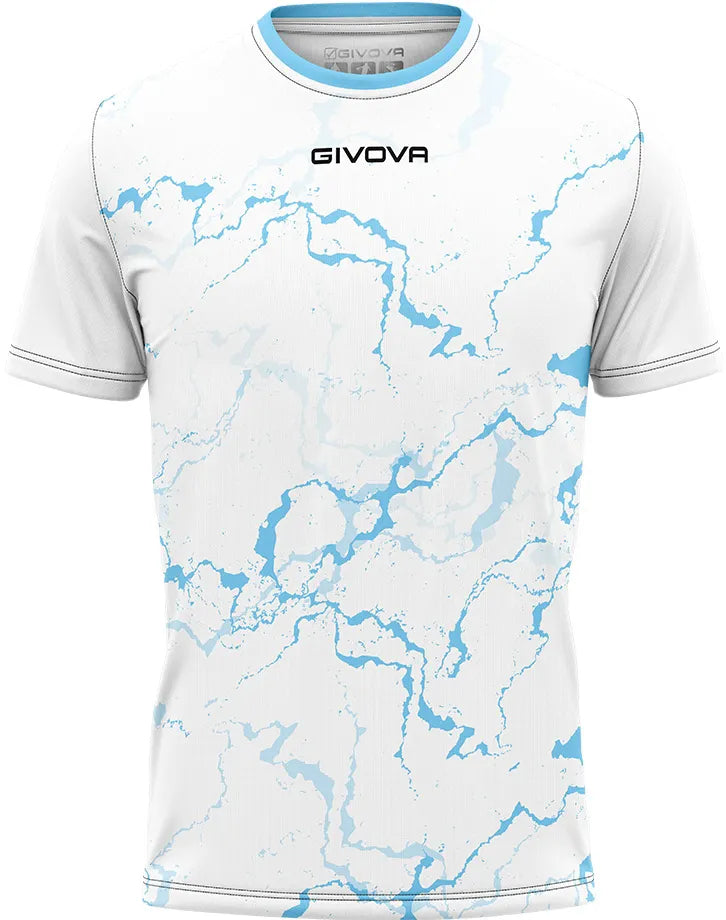 Sport T-Shirt Givova Graphit White-Sky Blue XL