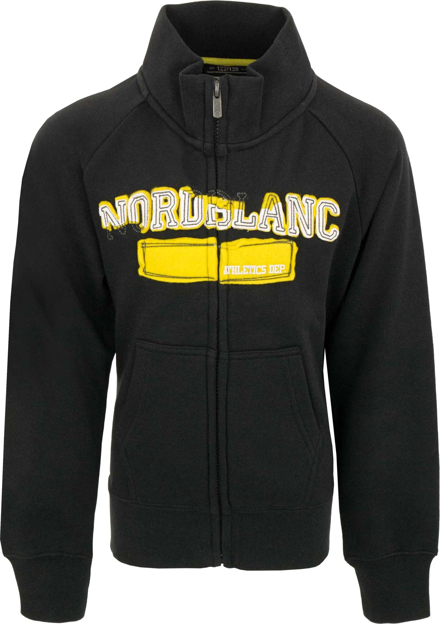 Nordblanc Kinderhoodie Met RITS Zwart Maat 110-116