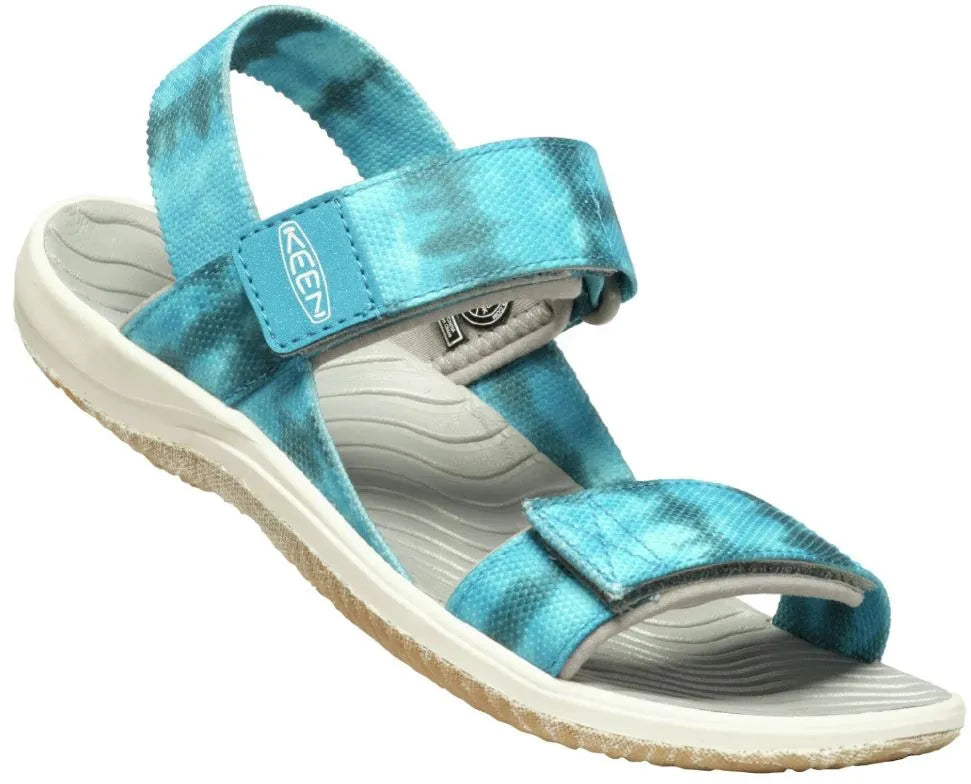 Keen jr elle backstrap sea mosse-fjord blue kids sandals 29