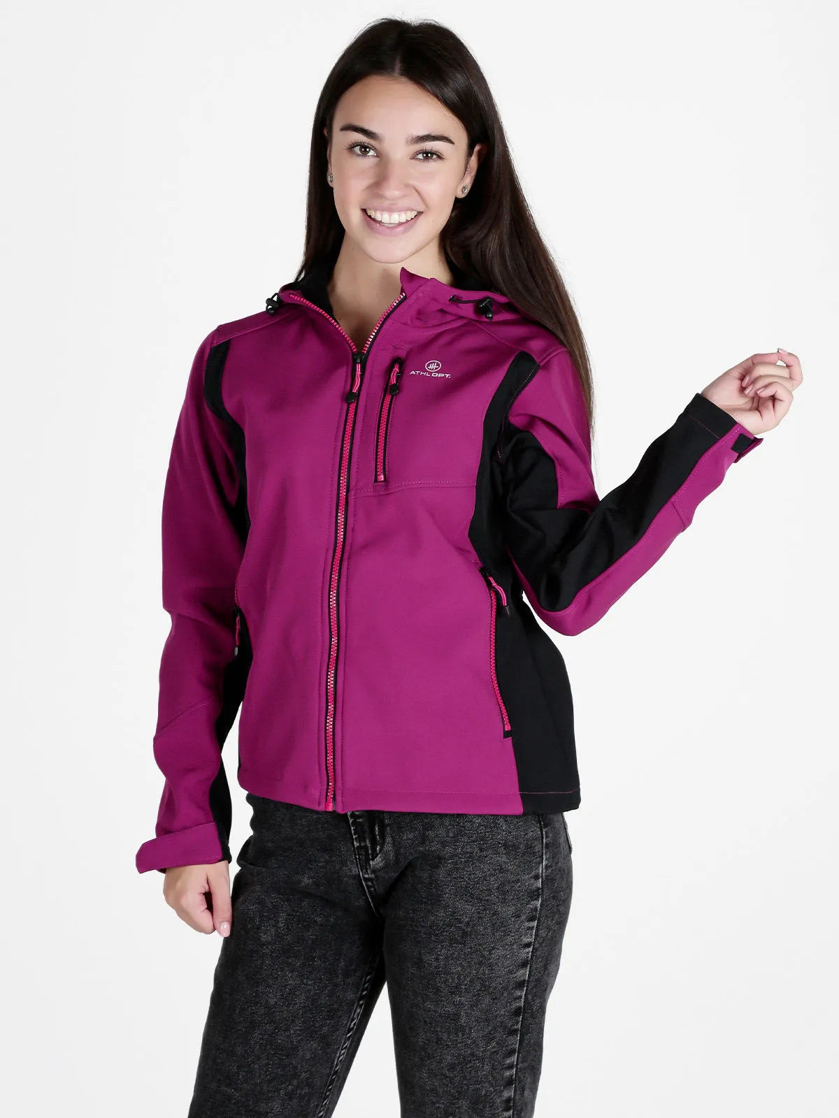 Dames Softshell Jas Athl. DPT Maya Purple M - Winddicht