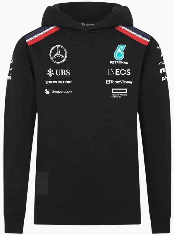 Kindergern Mercedes Junior MAPF1 RP Hoody Zwart Zwart 164