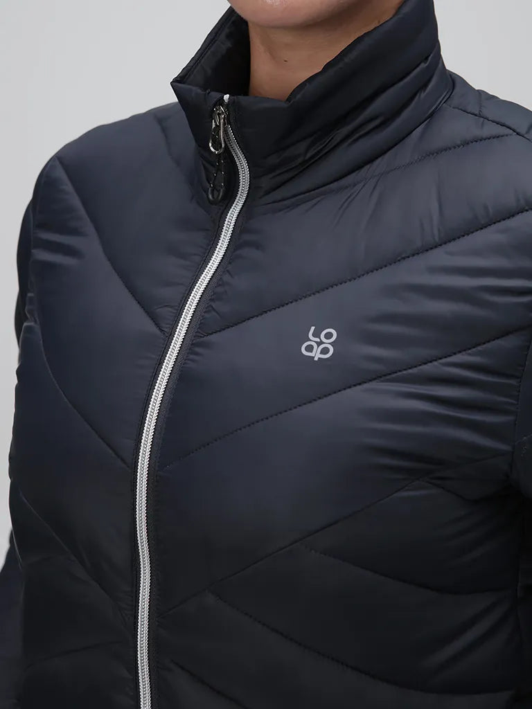 Tmavo šedá dámska bunda bochník Irbora - teplá a voda - Odrazová