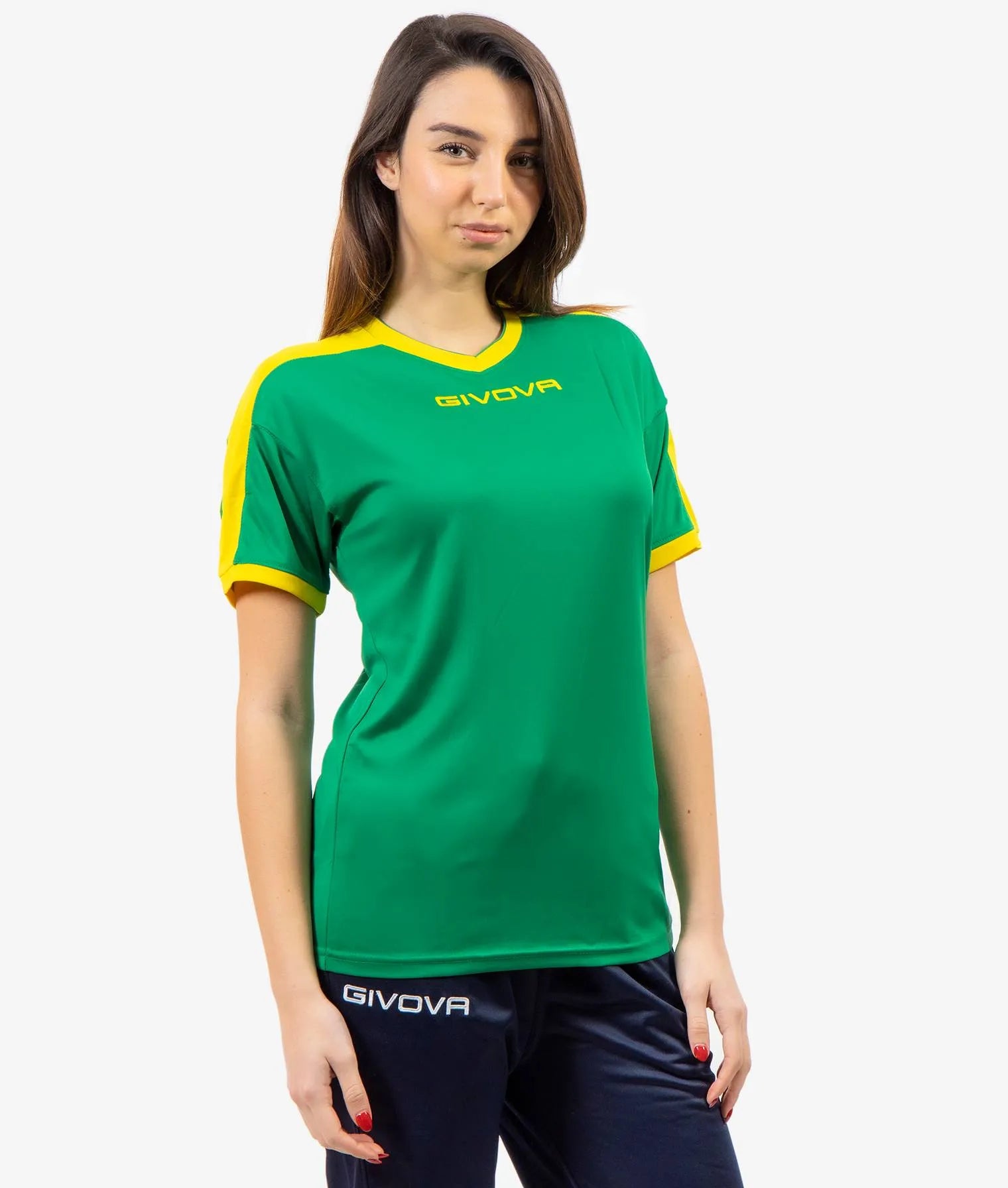 Sport T-Shirt Givova Revolution Green-gelb s