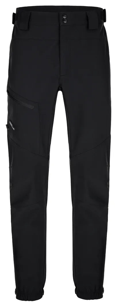 Pantalons noirs softshell l - le vent et respirant