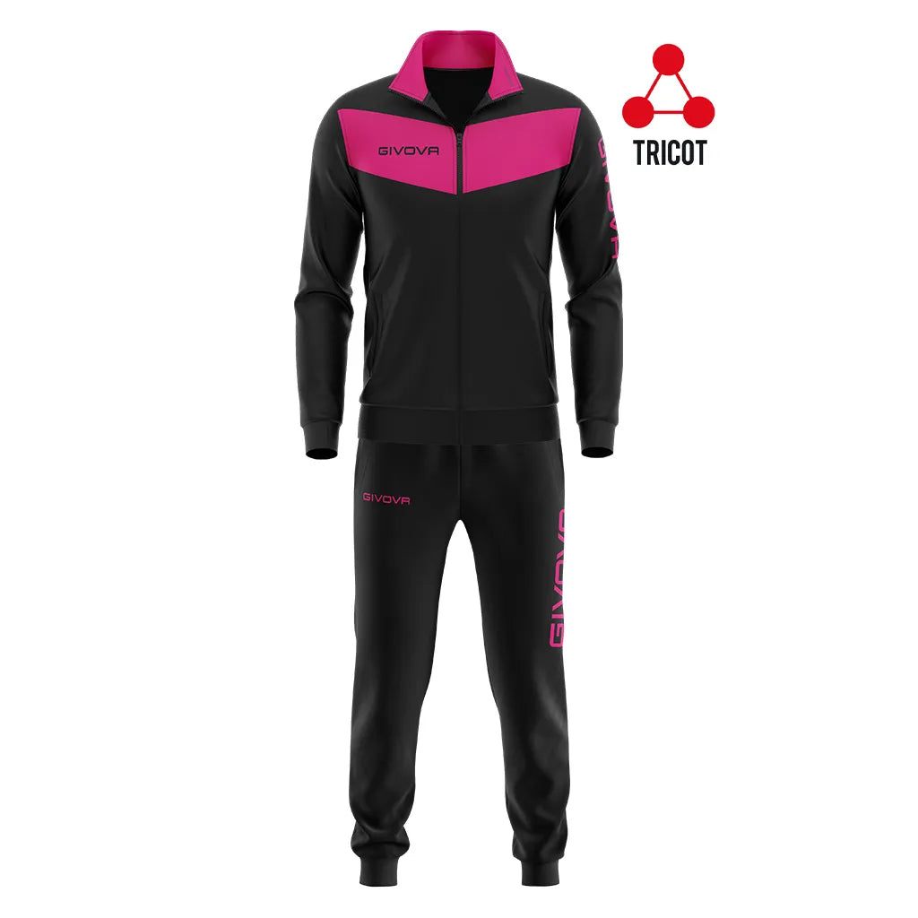 Set sportivo Givova Visa Black-Fuxia XL