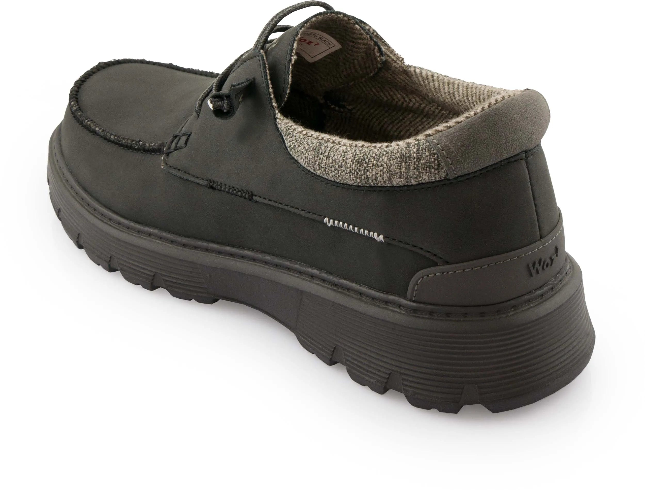 Schwarze Leder -Herrenschuhe Woz Ringo 1 Größe 41