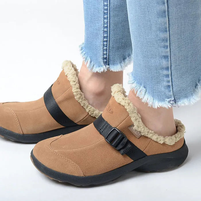 Keen wmns hood clog toasted coconut-black brown 39