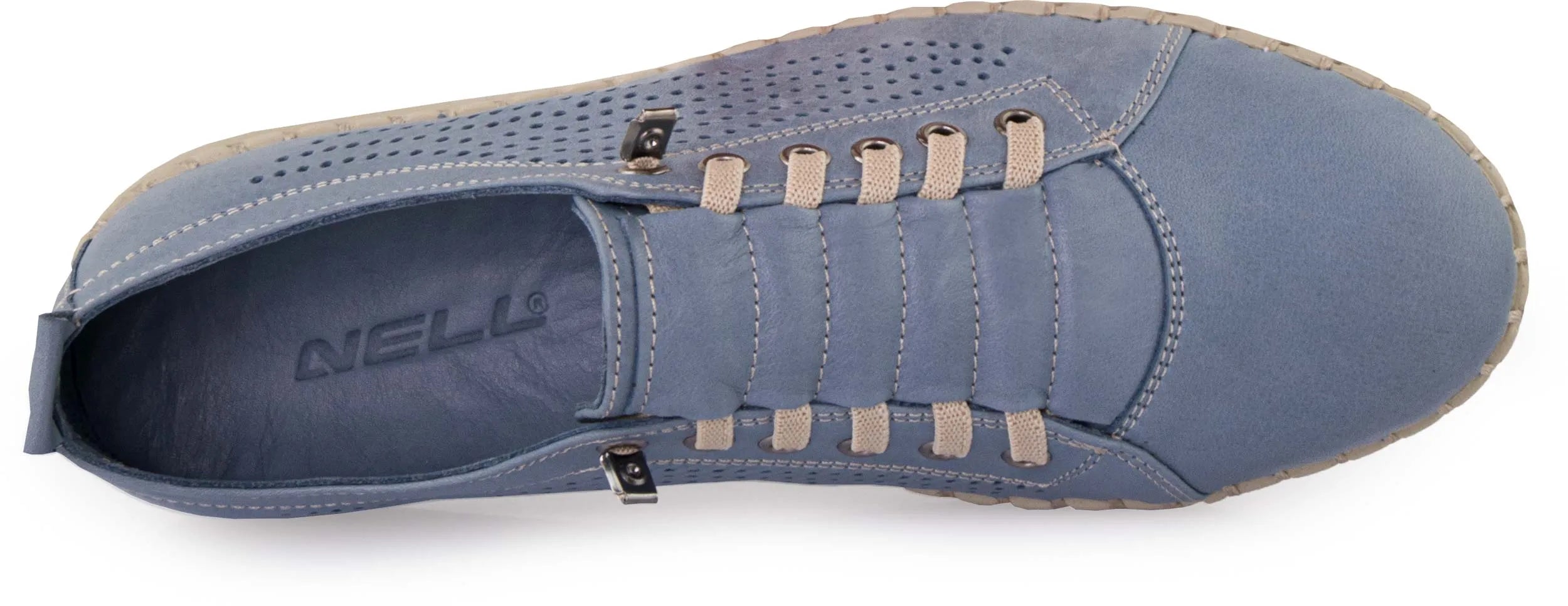 Women's leather shoes nell perform denim blue 38