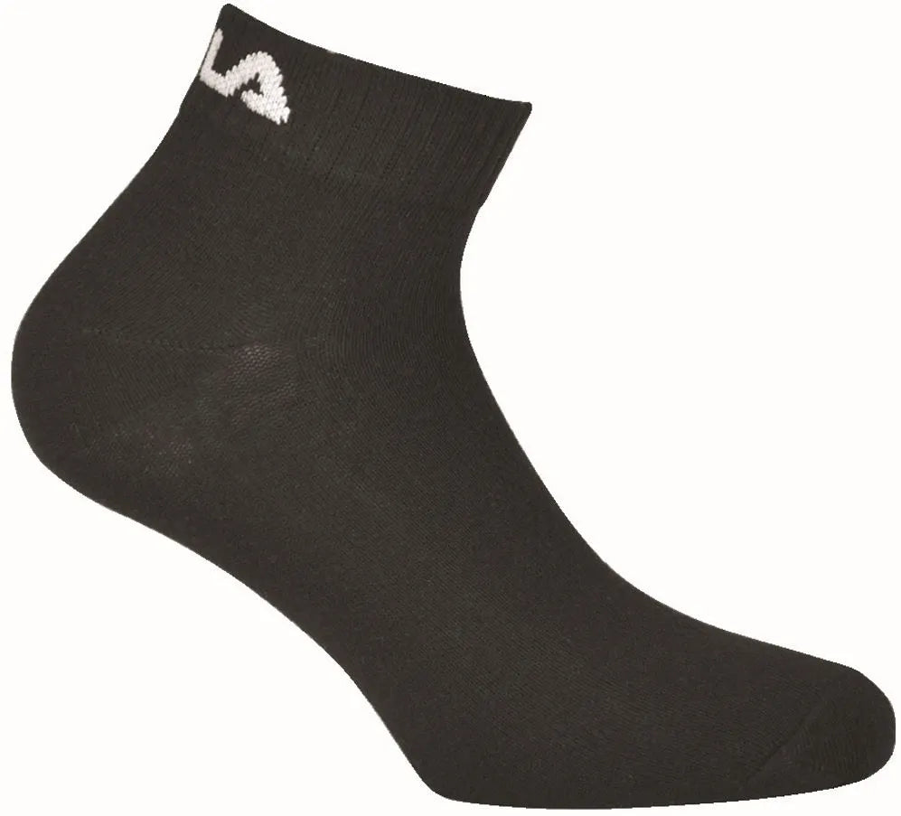 Stocaí Ráithe Fila 3-Pack Dubh 35-38 Meascán Cotton
