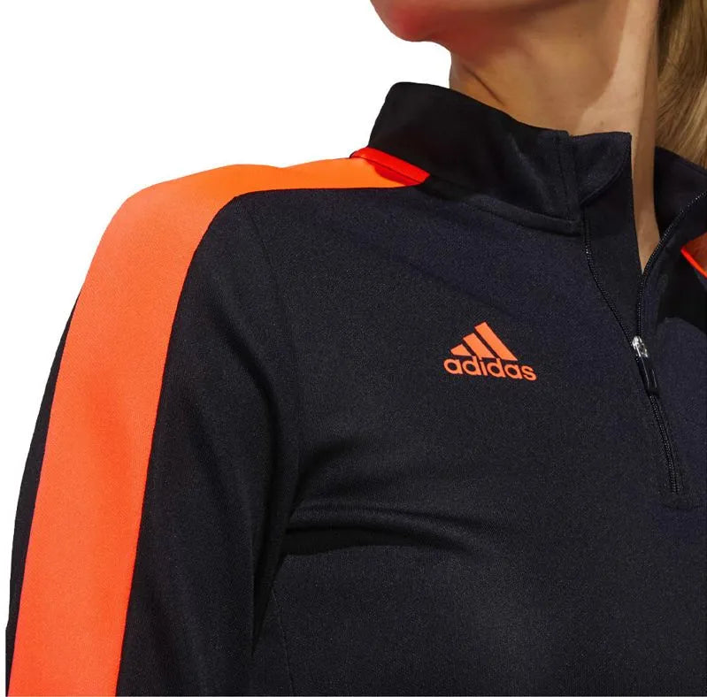 Adidas hölgyek tiro ls pulóver fekete/piros - sportos és lélegző