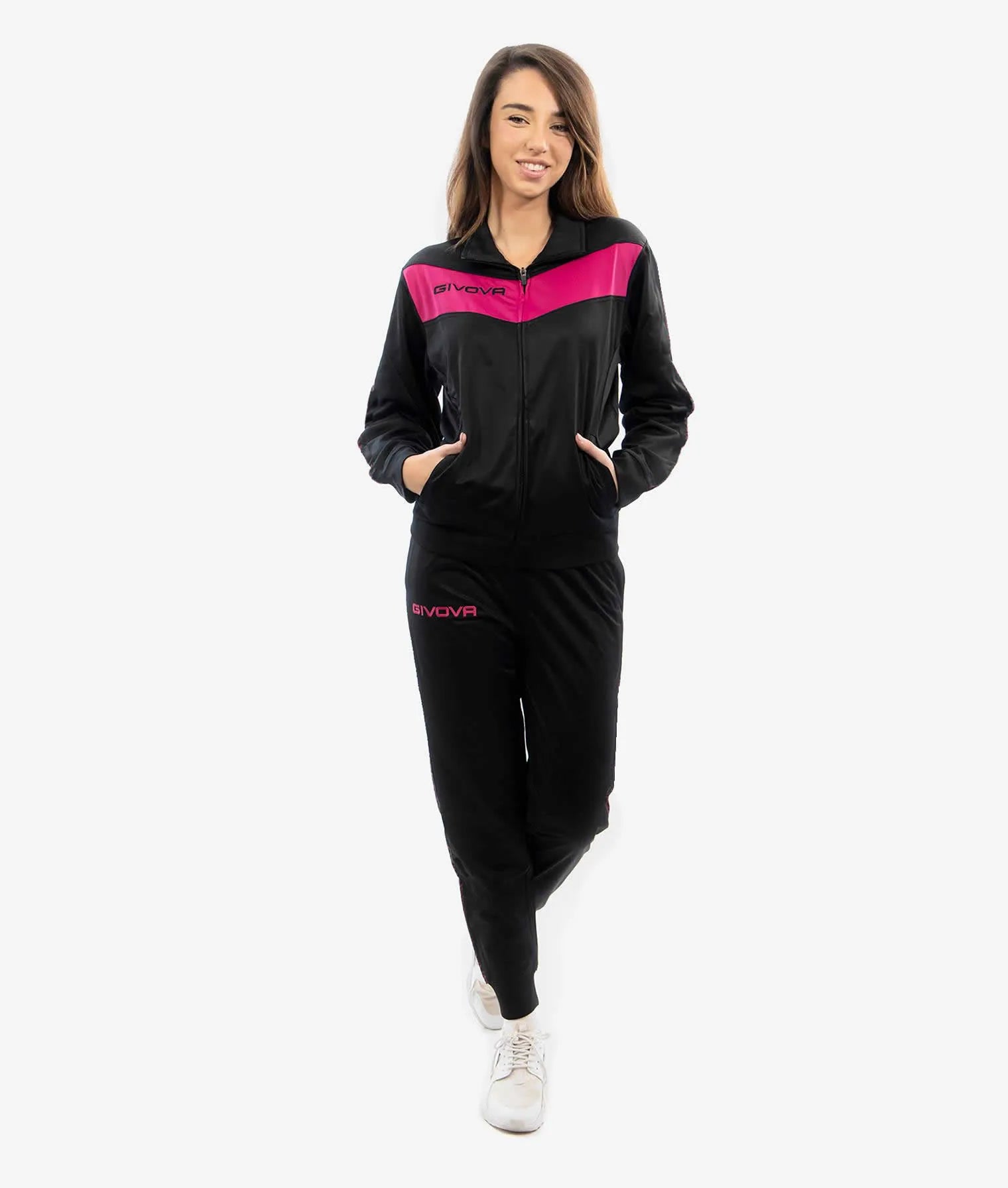 Set sportivo Givova Visa Black-Fuxia XL