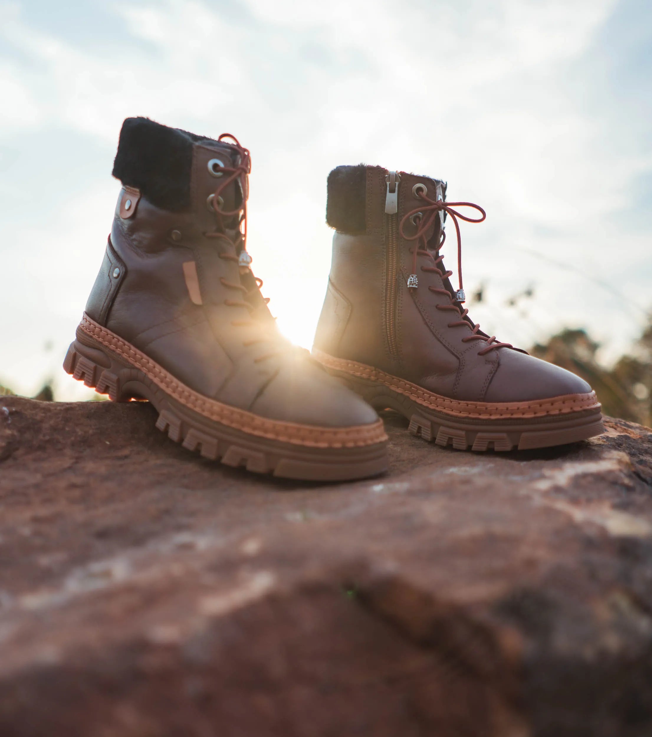 Warm Ladies Winter Boots Nell 207 Praline Størrelse 37