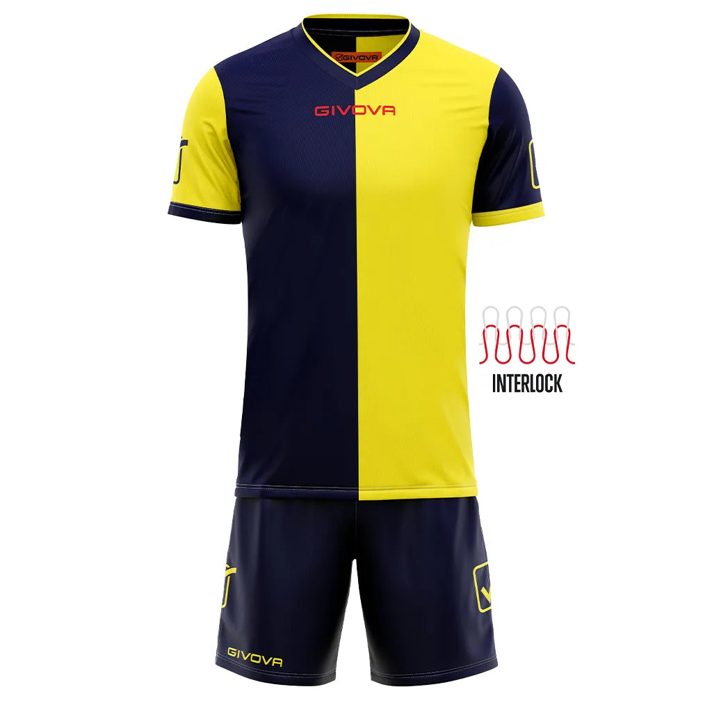 Set sportivo Givova combinato-giallo blu m
