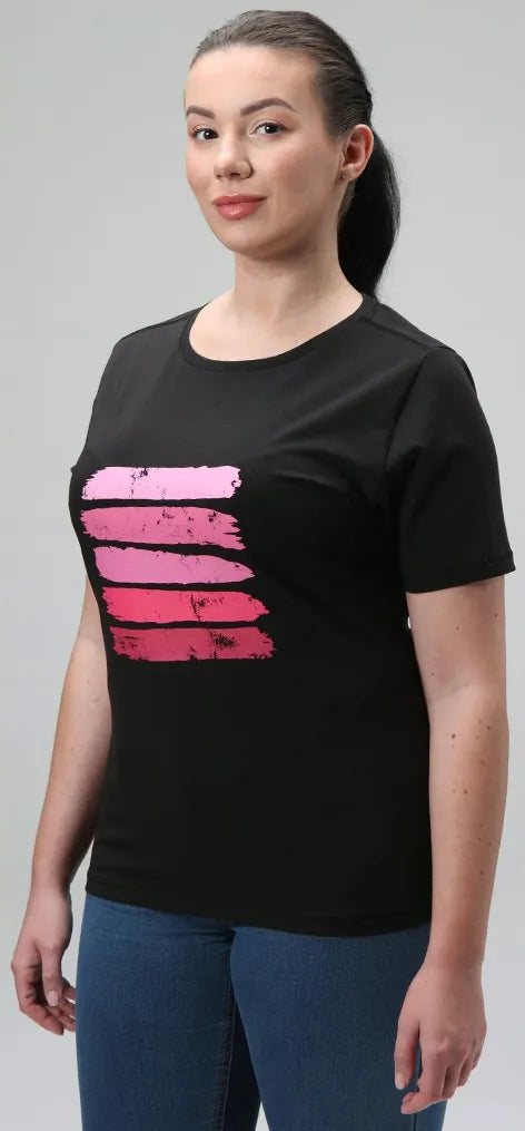Ladies T -Shirt Loaf Abnelis Black M - Compord & Stíl