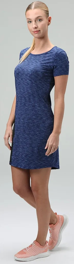 Dámske šaty loap mapsa blu-blk, s