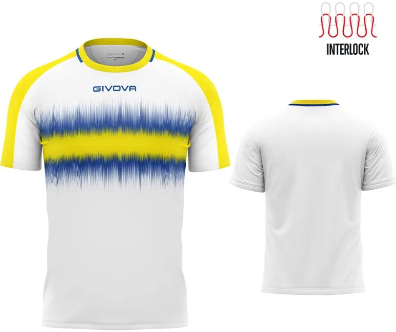 Camiseta deportiva Givova Radio Amarillo-Royal M