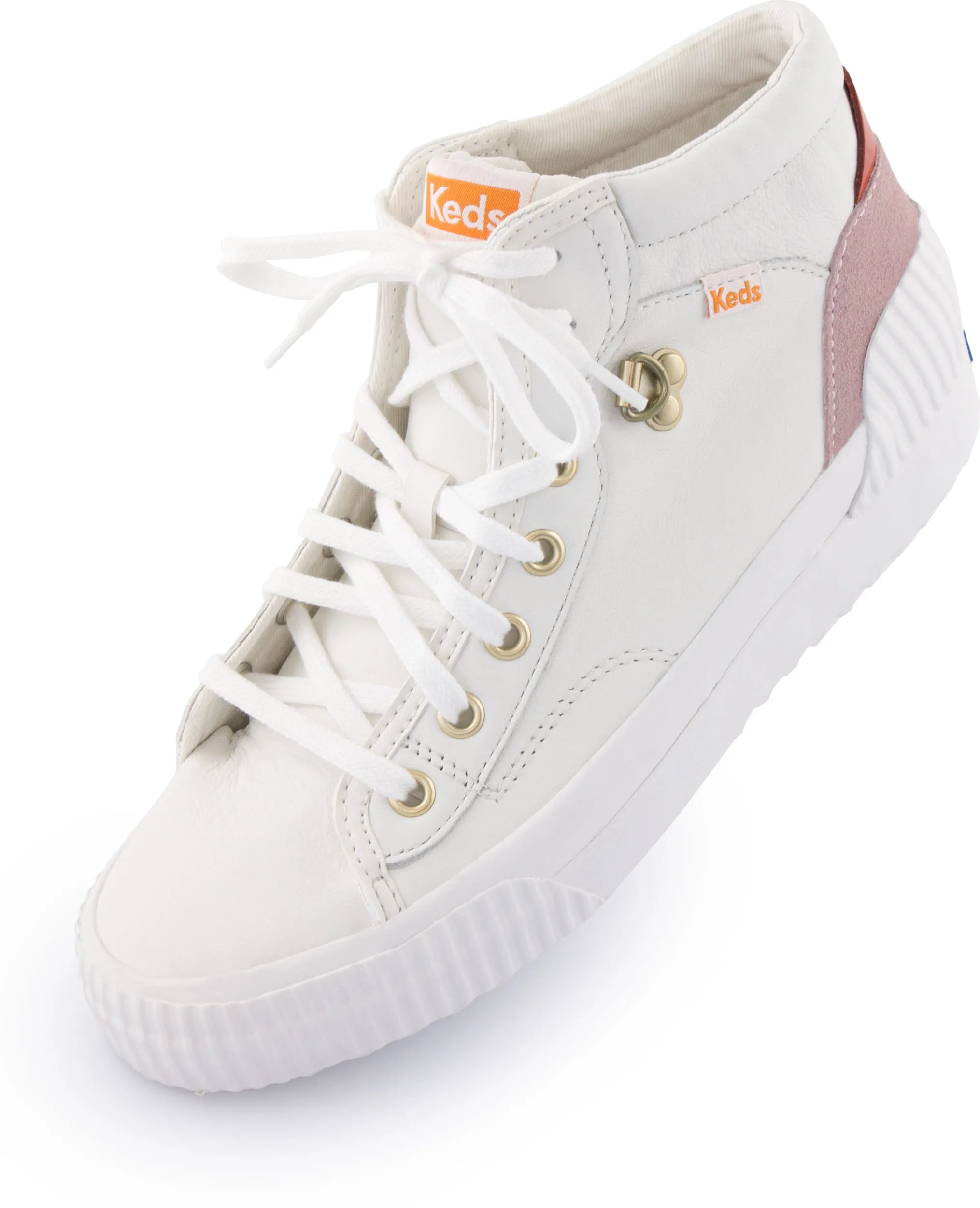 Sapatos femininos Keds WMS Demi Mid TRX couro branco 39