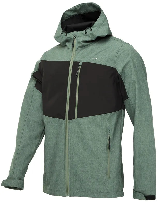 Giacca softshell da uomo loap ladan grn-blk, s