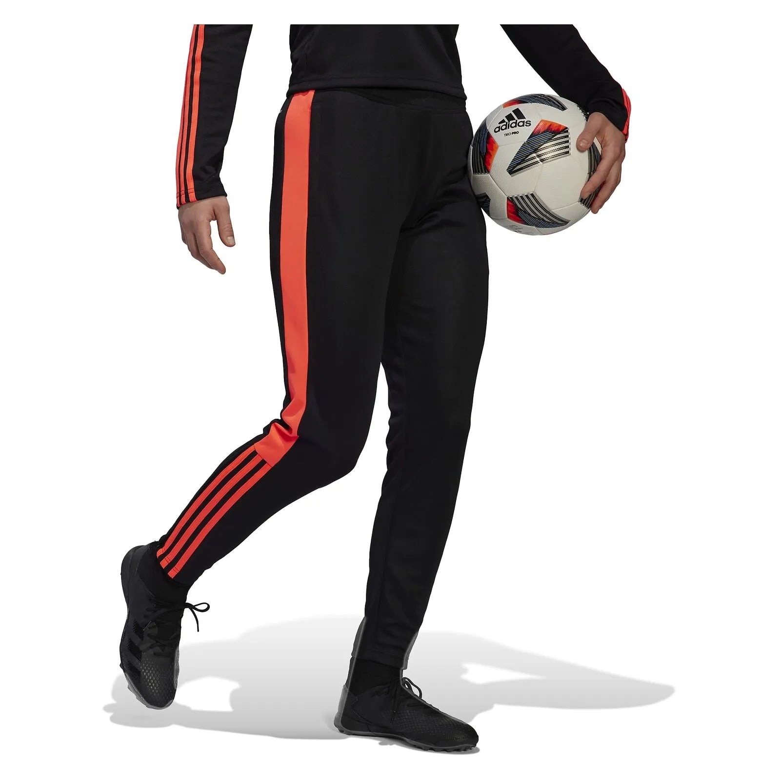 Adidas Tiro Broek Zwart/Rood - Sportief & Ademend