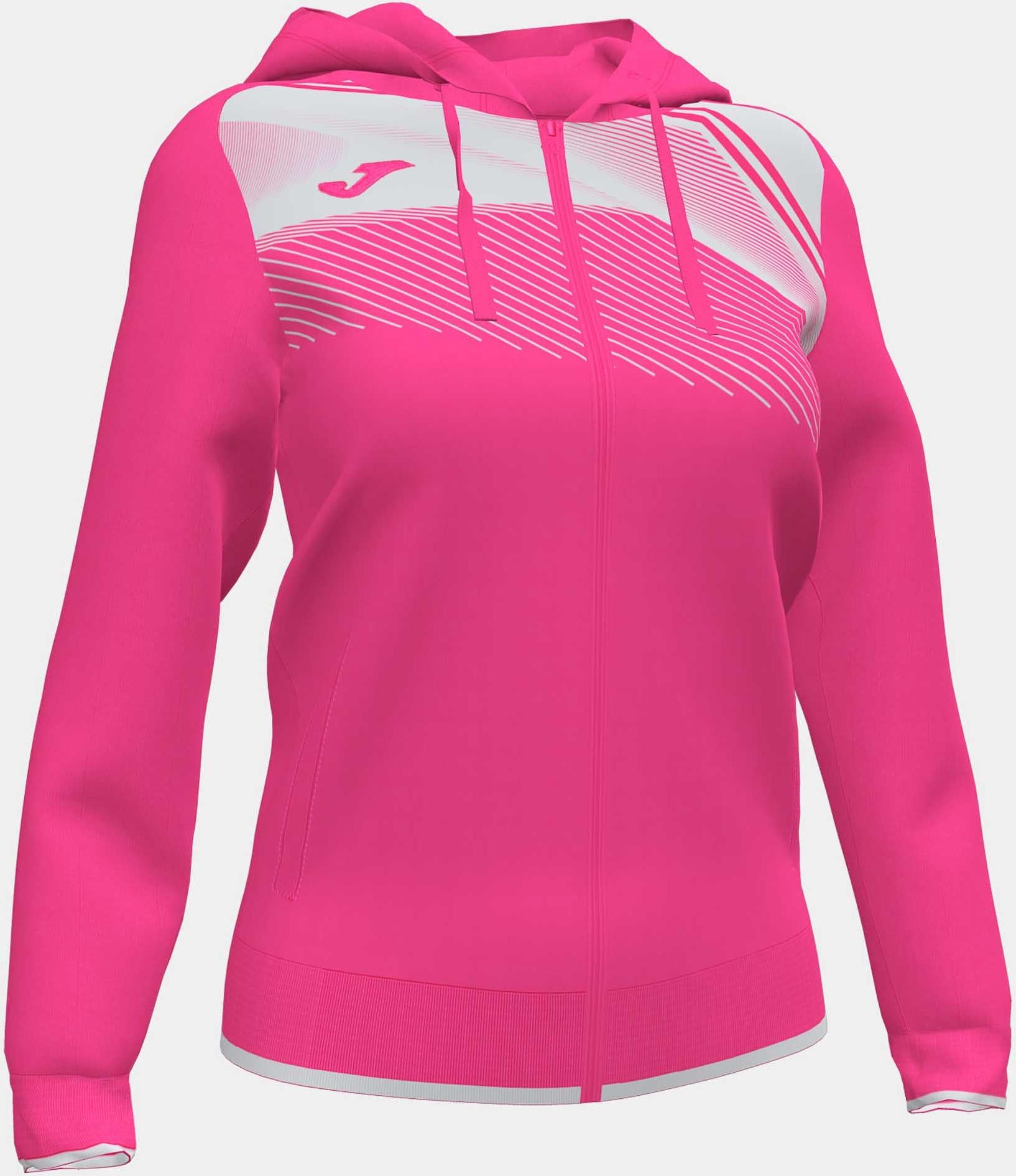 Giacca da cappuccio con cappuccio da cappuccio da cappuccio Joma da donna Fluor rosa 2x rosa