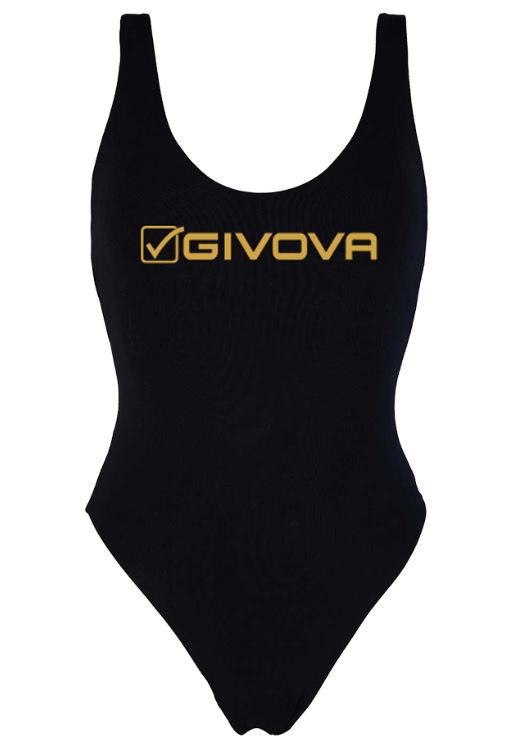 Women's Swimwear Givova Olympic Swimsuit Black S