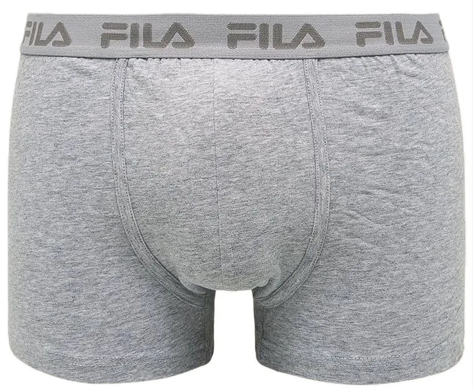 Fila boxer masculino cinza M - confortável e respirável