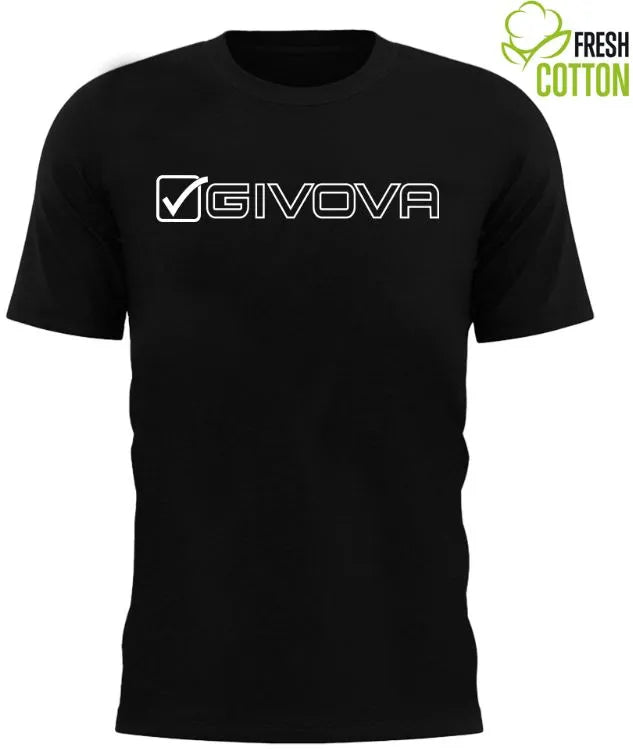 Bomullst-shirt givova mondo svart m