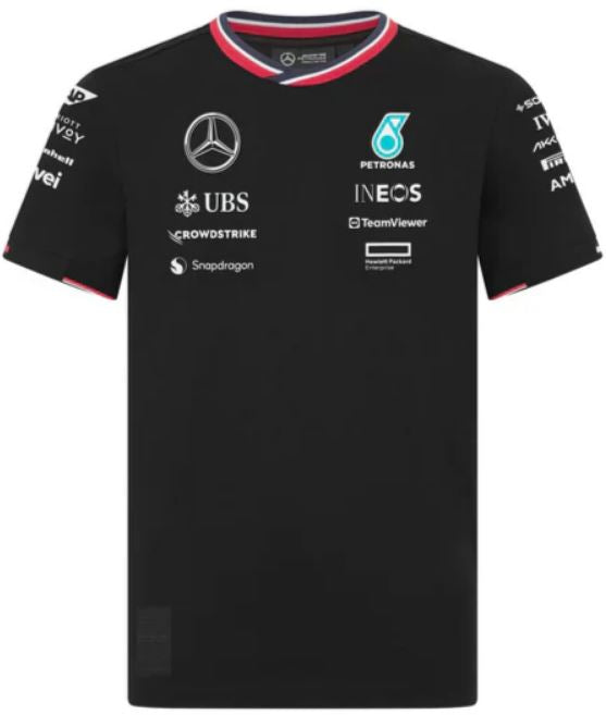 Kinder T-shirt Mercedes Junior Mapf1 Rp Driver T-shirt Zwart zwart 140