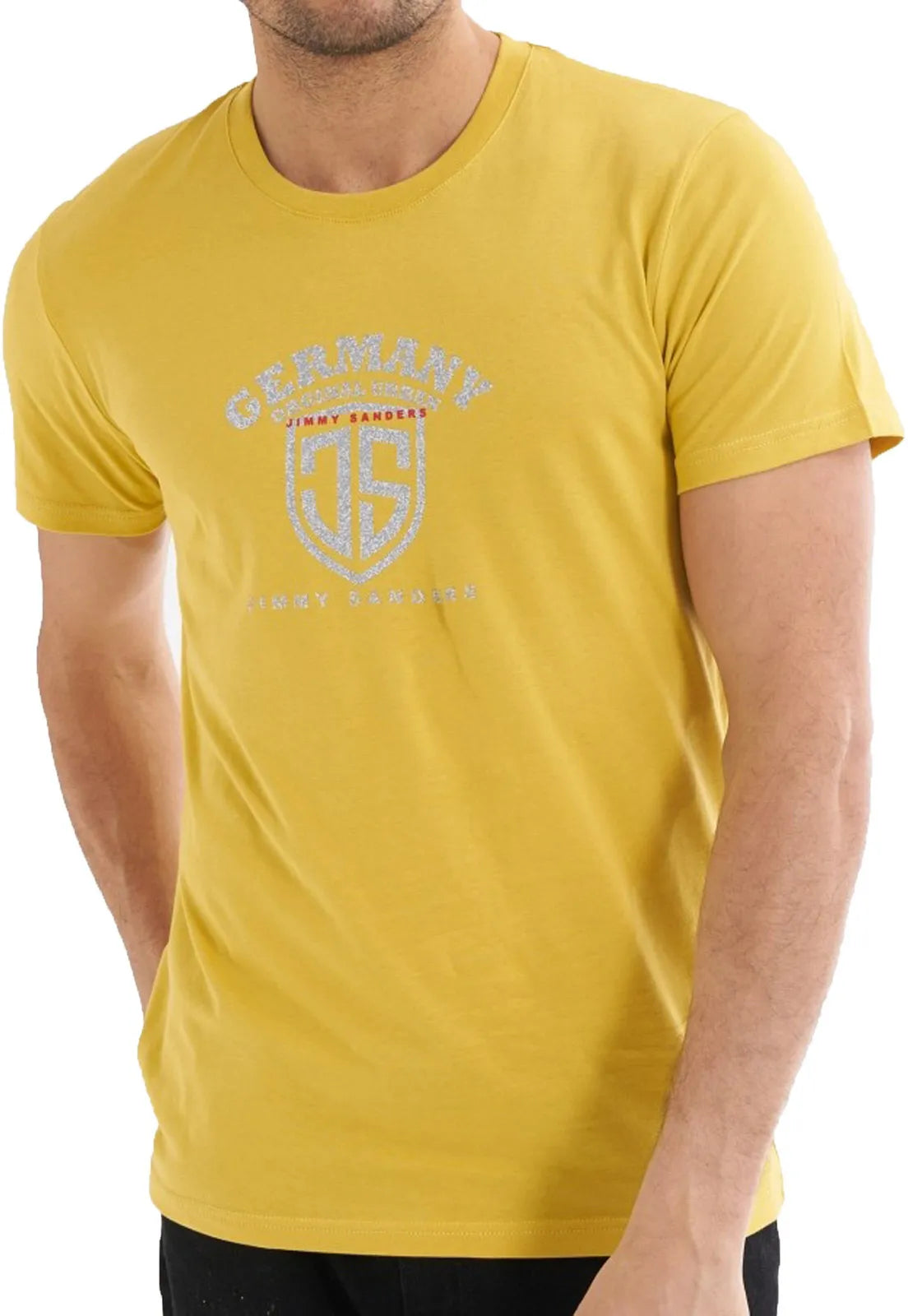 Jimmy Sanders Mosterd T -Shirt Men L - Cotton & Comfort