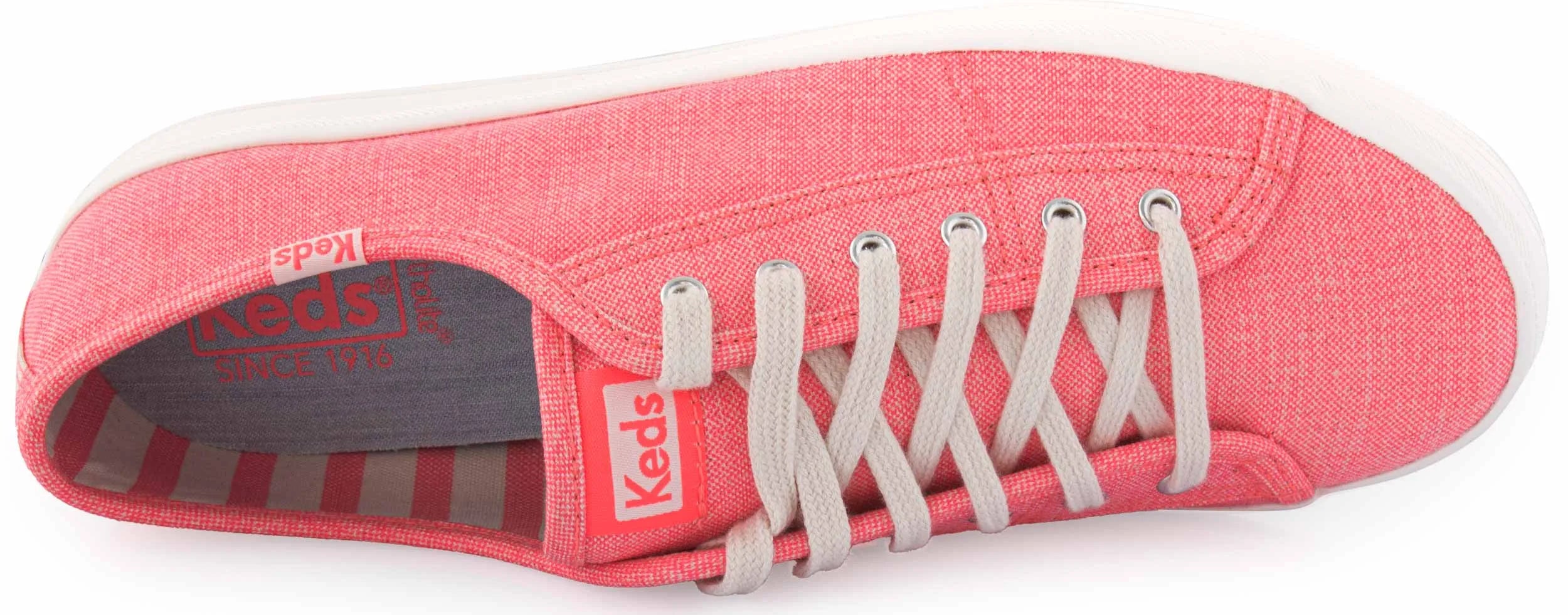 Chaussures féminines Keds WMS Kickstart Canvas Bright Coral Orange 39