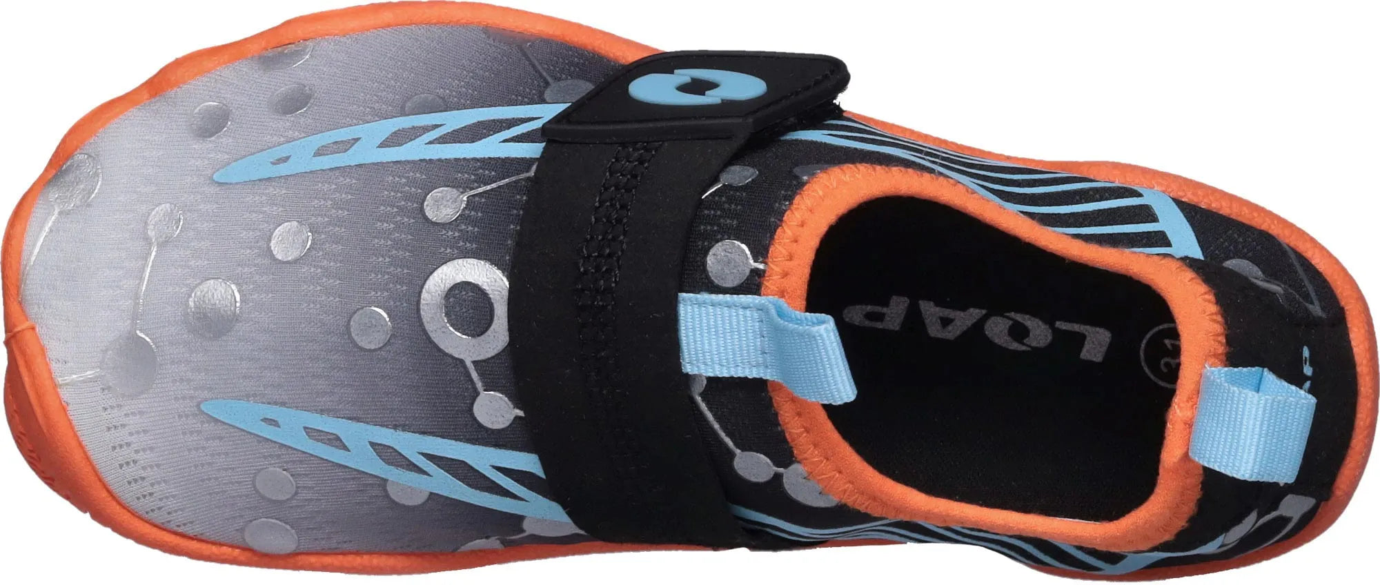 Children's Water Buty Lap Janson Black-pomarańczowy czarny 31