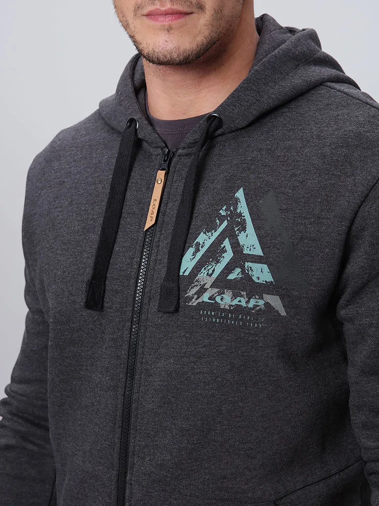 Heren sweatshirt loap edcar donkergrijze xl