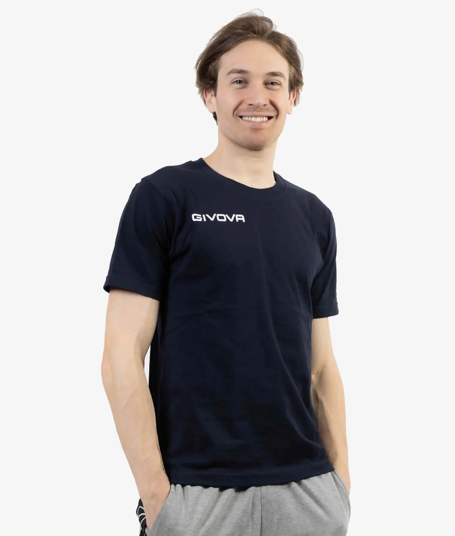 Bomuld T-shirt Givova Cubo Navy L
