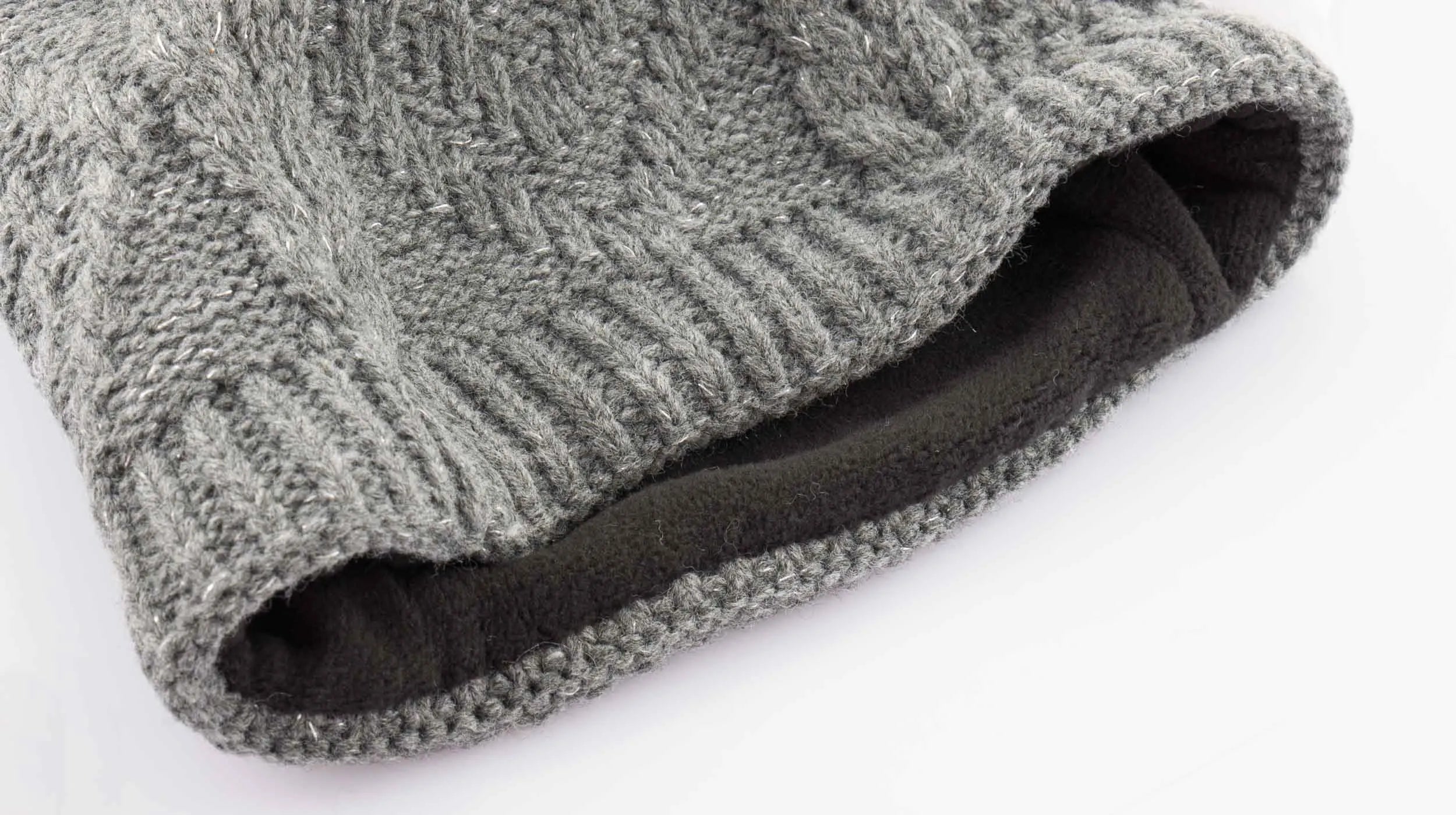 Teplé děti zimní klobouk džem Dainty Grey 7-10 let