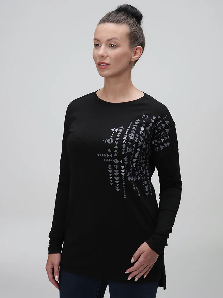 Damer T -tröja Abvera Black L - Komfort och stilfull design