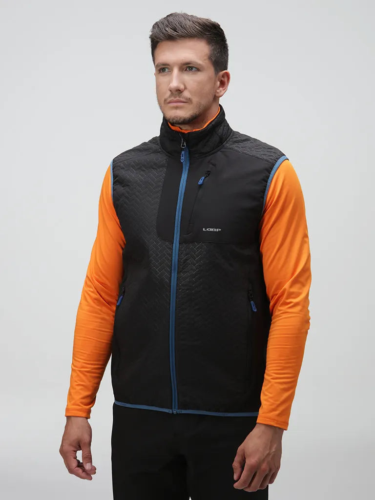 Mænds vest loap urkel sort, s