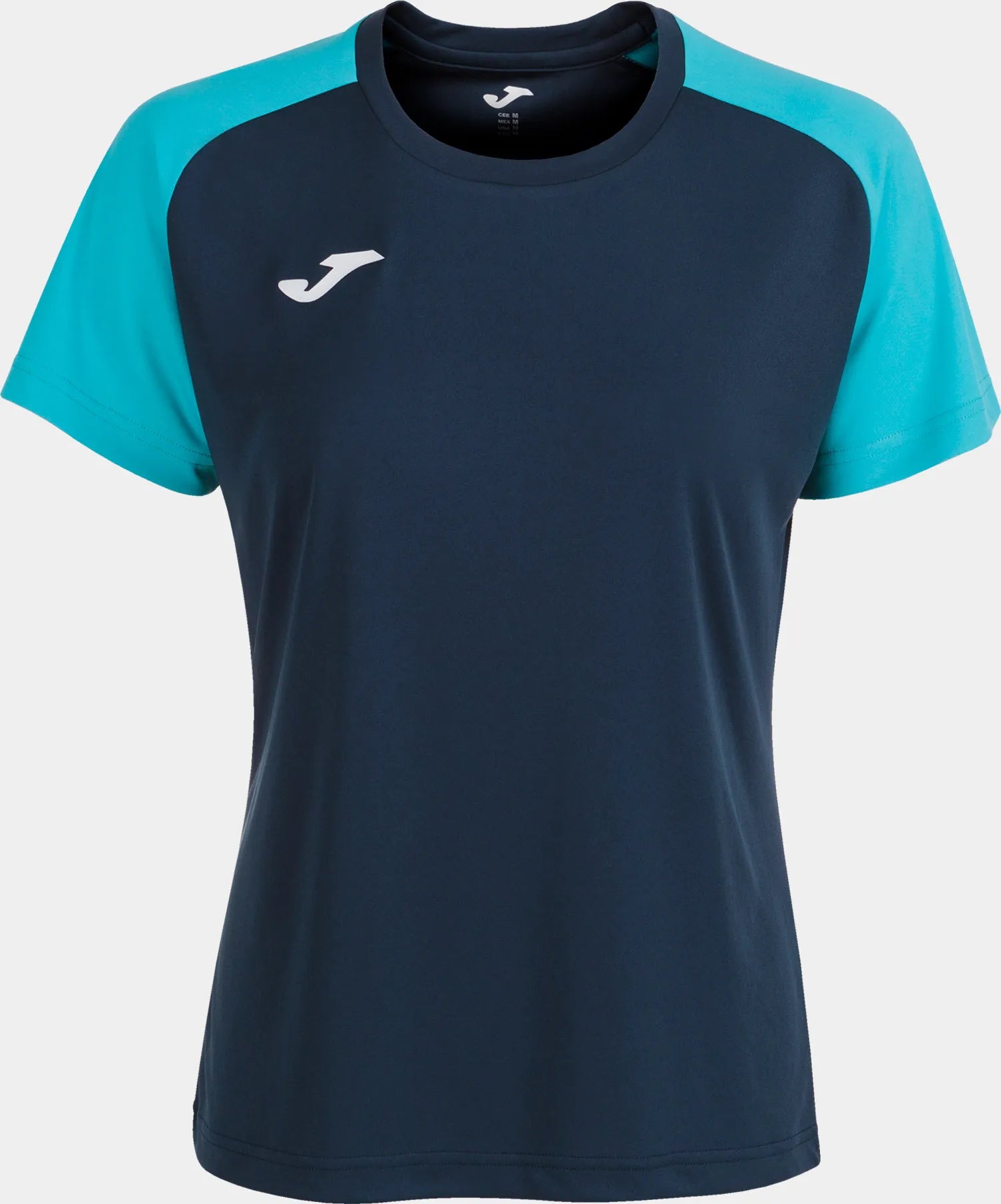 Frauen T-Shirt Joma Academy IV Navy-Fluor Turq, XS