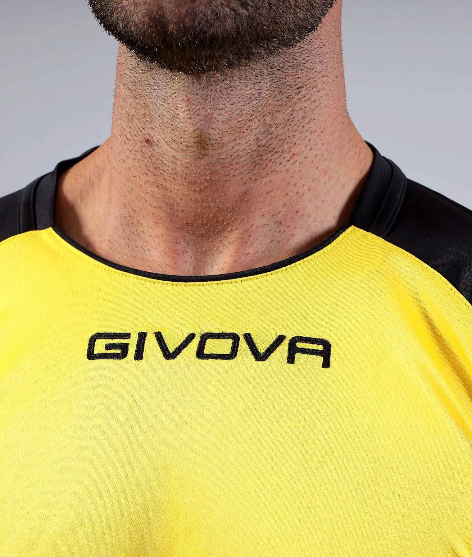 Sportovní tričko Givova capo žluto-černé 2xl