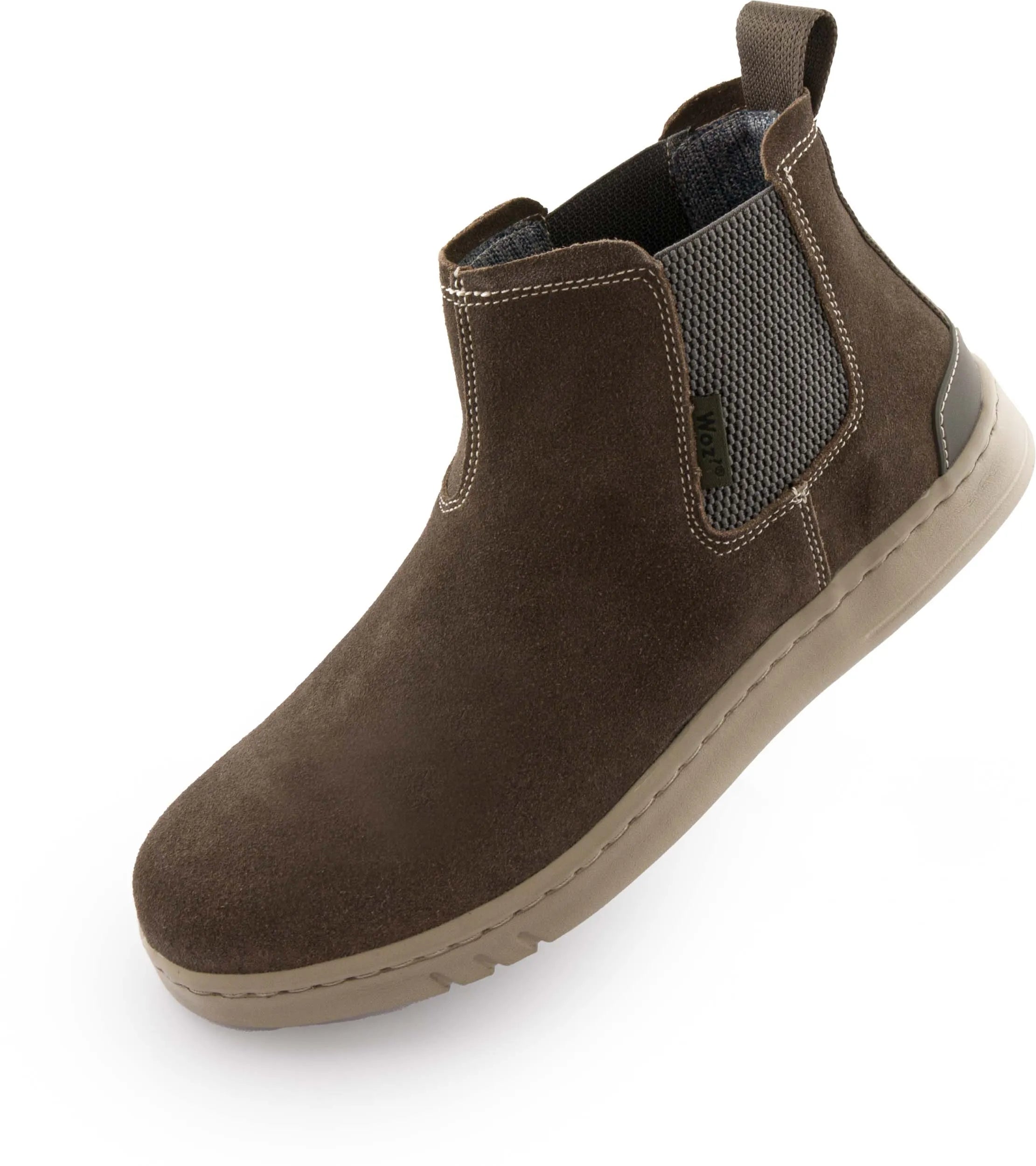 Zapatos de cuero de cuero Taupe Woz David 111 - Tamaño 44