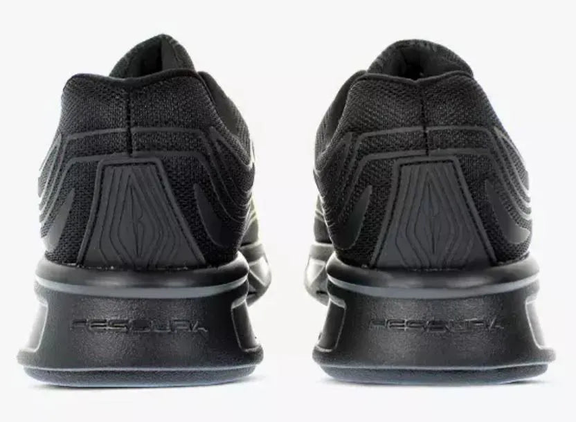 Bróga Unisex Fessura WMNS Runflex 01 Canbhás Dubh/Dubh Dubh 42