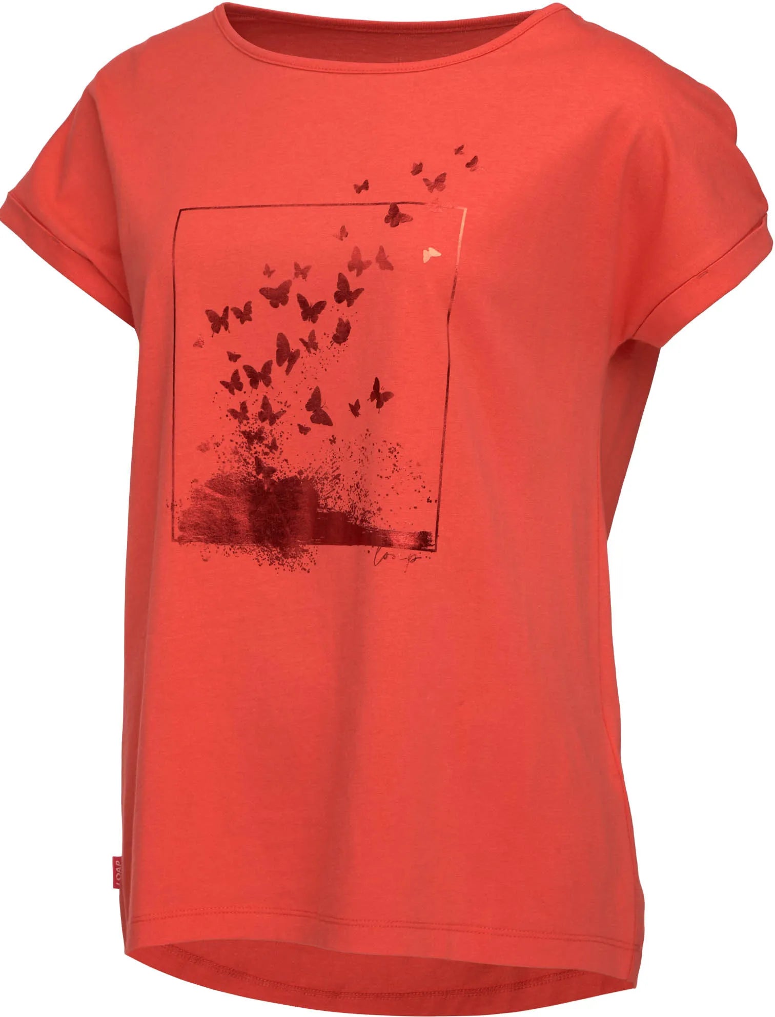 Women's t-shirt loap bazala red s