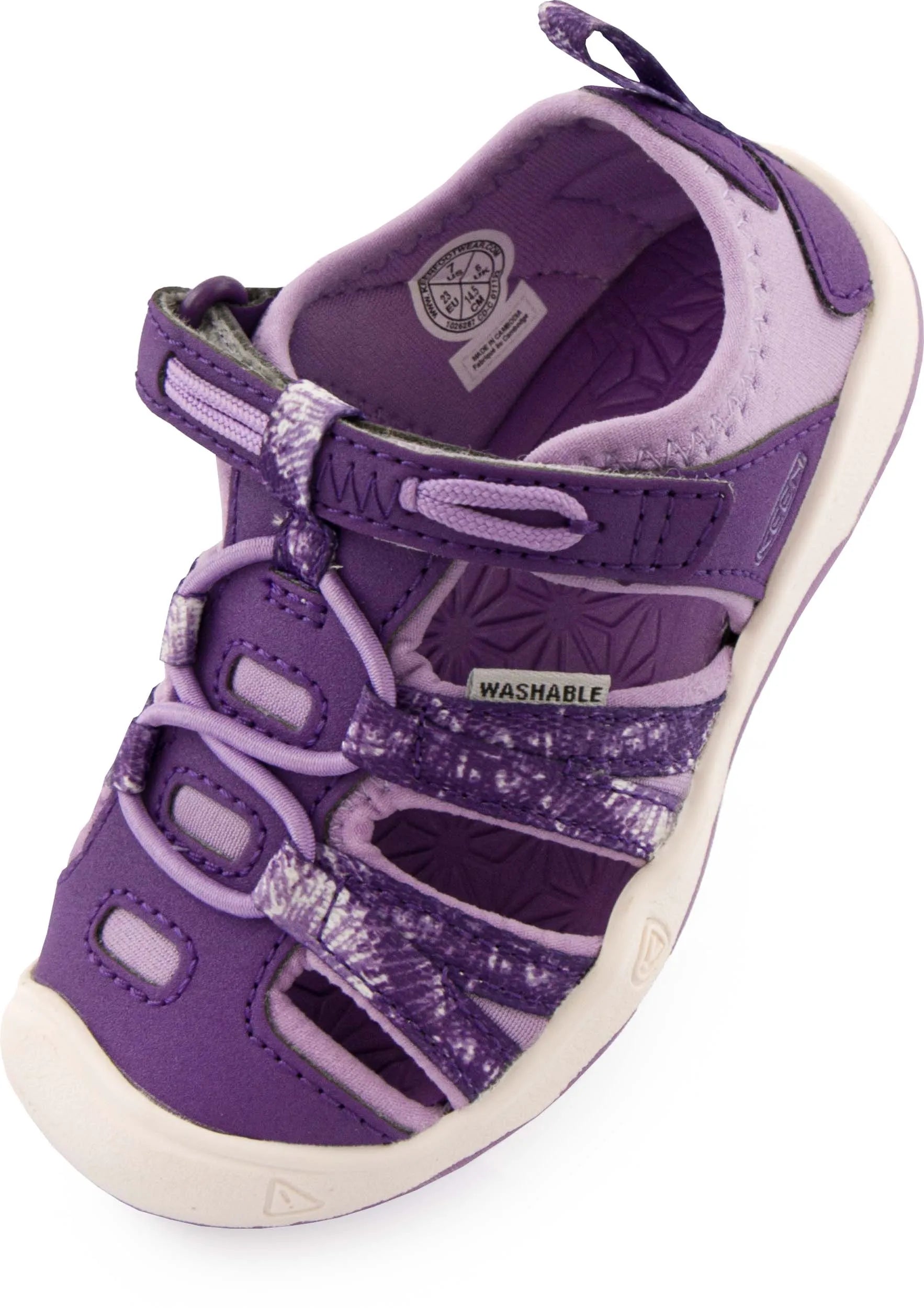 Junior sandals keen jr moxie sandal multi-english lavender purple 19