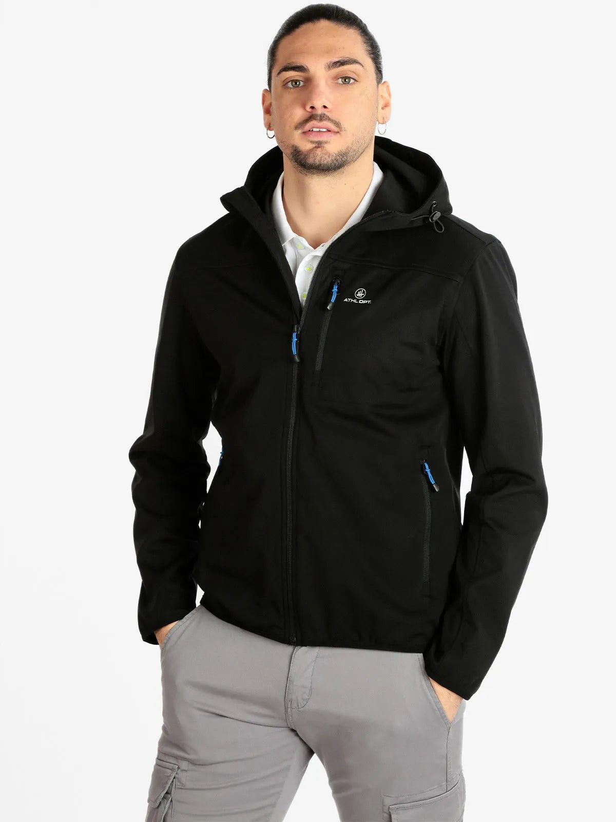 Men's softshell jacket athl. dpt agar black 2xl