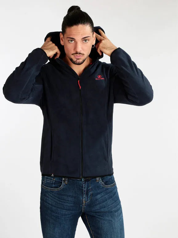 Sudadera para hombres ATHL. Dpt Emiliano Hood Blue oscuro, S